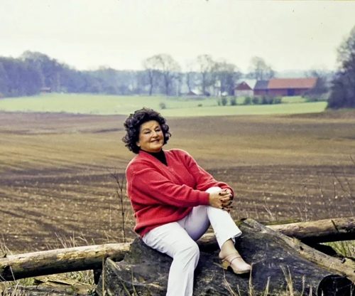 Birgit in the field