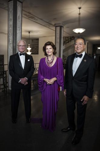 King Carl XVI Gustaf, Queen Silvia, Yo-Yo Ma at Birgit Nilsson Prize Ceremony 2022 Foto: Markus Gårder